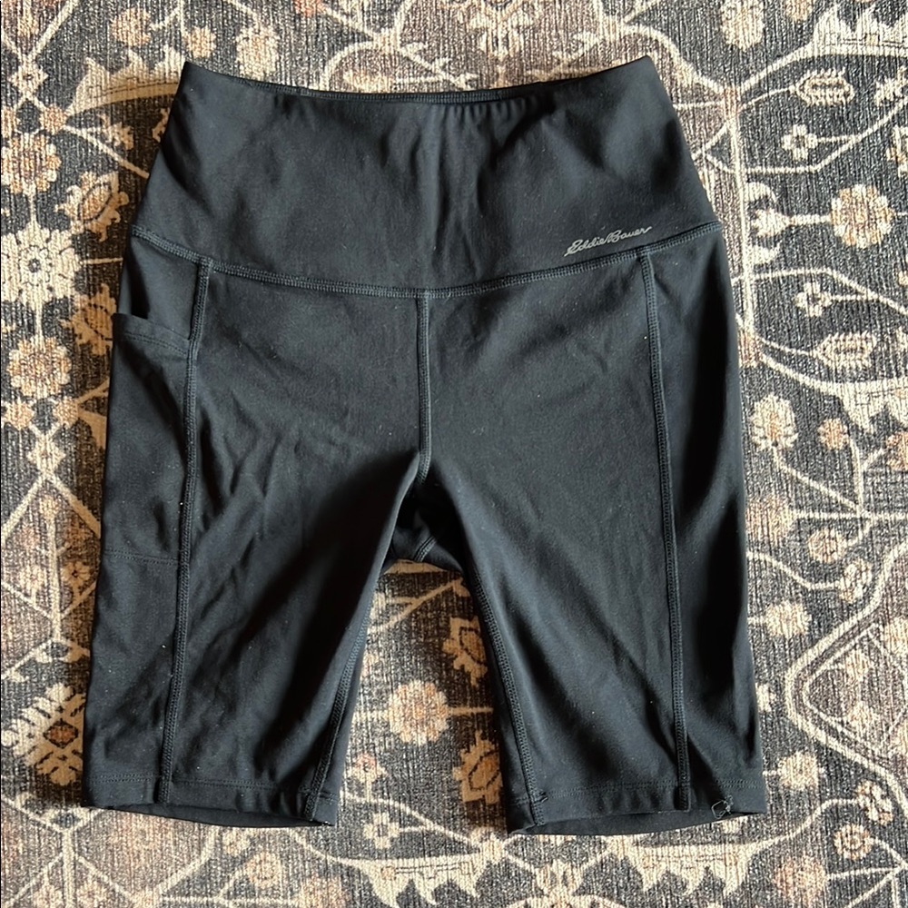 Eddie Bauer Women's Black Biker Shorts